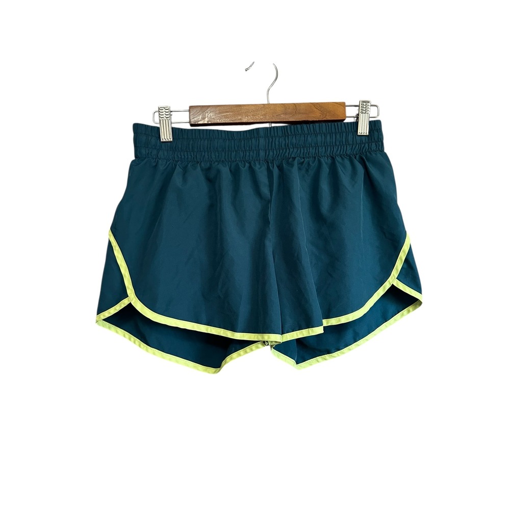 Athletic Works Teal Athletic Shorts with Lime Trim